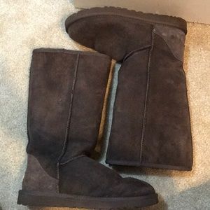 Chocolate brown tall UGG boots